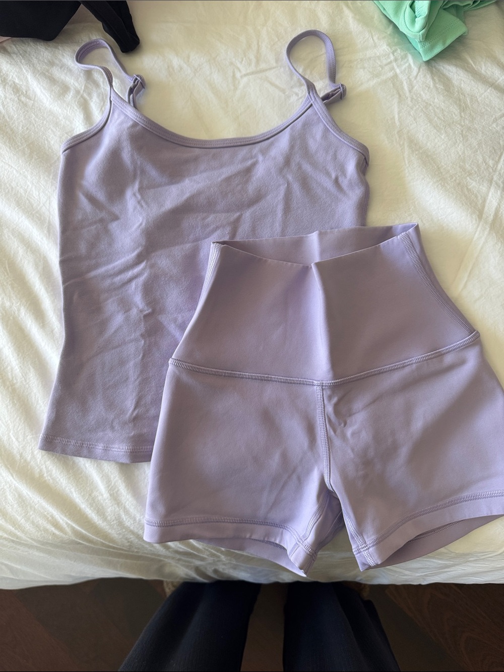 TNA Lilac Spaghetti Strap Tank Top and shorts - Women